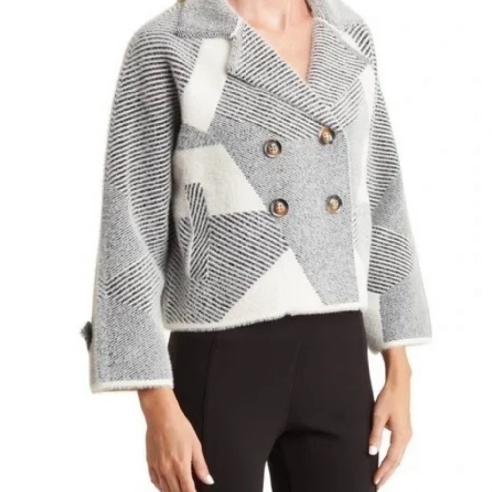 Venini Gray and White Women's Sweater